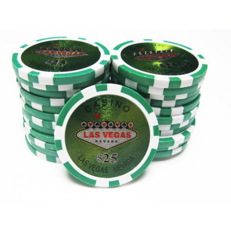 jetons las vegas 25 vert
