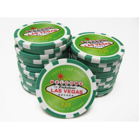 25 Jetons de Poker SHIFT VEGAS CASH 25cts