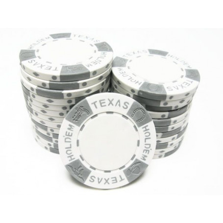 jeton texas holdem blanc