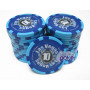25 Jetons de poker TRIBAL BLUE BLEU 10