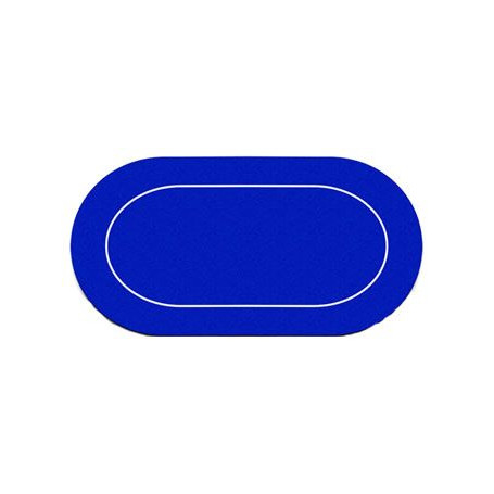 tapis de poker neoprene bleu