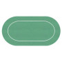 tapis de poker en  neoprene vert ovale