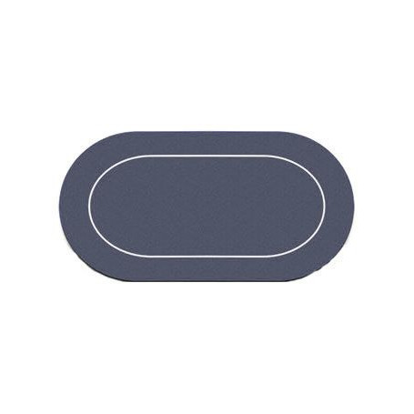tapis de poker noir oval en neoprene