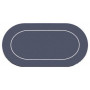 tapis de poker noir oval en neoprene