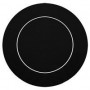 tapis rond neoprene noir