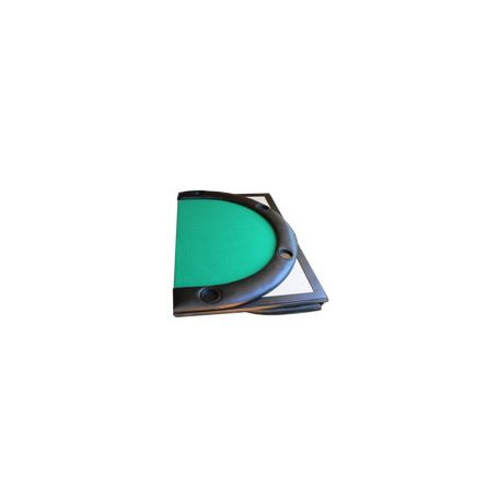 dessus de table de poker vert