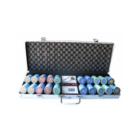 Malette de 500 Jetons SHIFT TRIBAL BLUE