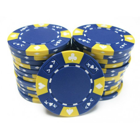 25 Jetons Tricolore AK1 Bleu