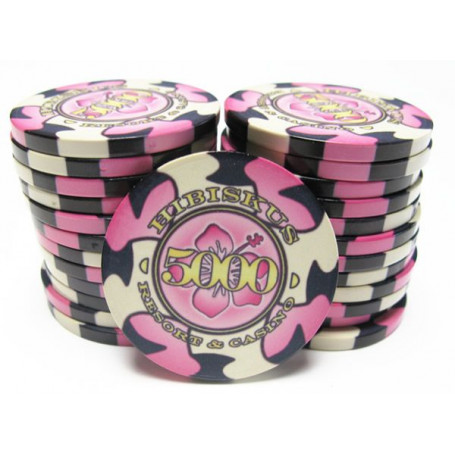 jeton de poker hibis 5000