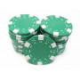 jetons poker dice vert