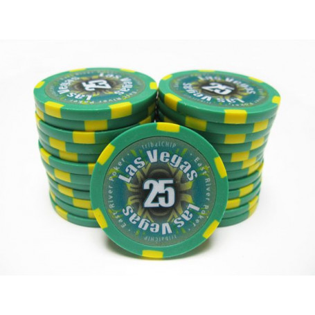 25 Jetons TRIBAL LIMITED VERT 25