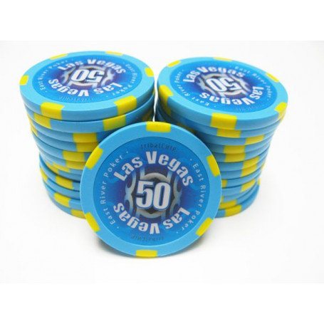 25 Jetons TRIBAL LIMITED BLEU 50