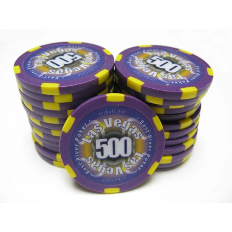 25 Jetons TRIBAL LIMITED VIOLET 500