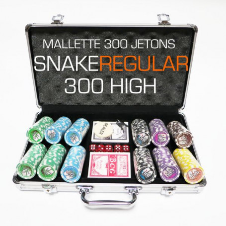 Malette 300 Jetons SNAKE EYE REGULAR HIGH 11.5