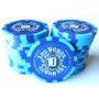 25 Jetons de poker TRIBAL BLUE BLEU 10