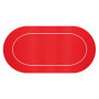 Tapis Néoprène Rouge Oval avec ligne de pari