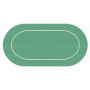 Tapis de poker Néoprène Vert Oval avec ligne de pari 180x90