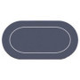 Tapis Néoprène Noir Oval avec ligne de pari