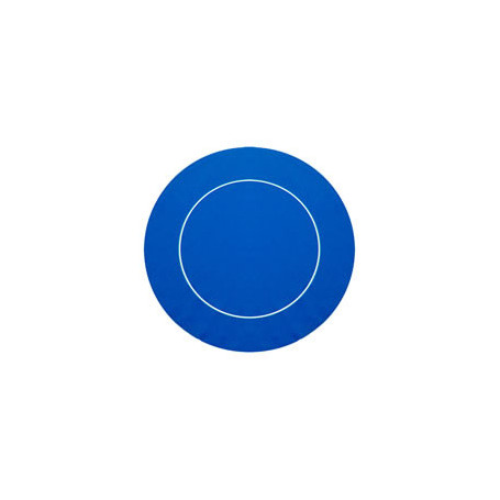 Tapis Round Neoprene Bleu avec ligne de partie