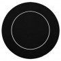 Tapis de poker Néoprène Noir Rond avec ligne de pari