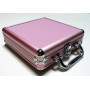 Malette Aluminium Vide Capacité 100 jetons Rose