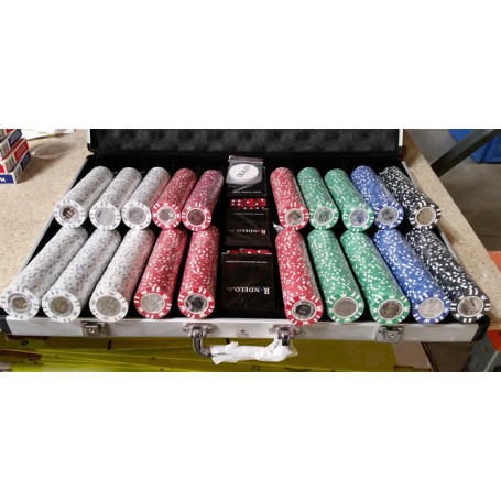 Malette de 1000 jetons CROWN METAL