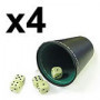 Lot de 4 set de jeux de Dés