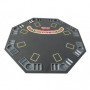 dessus de table de poker Tapis Noir 2 folder