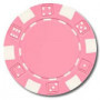 25 Jetons DICE - ROSE