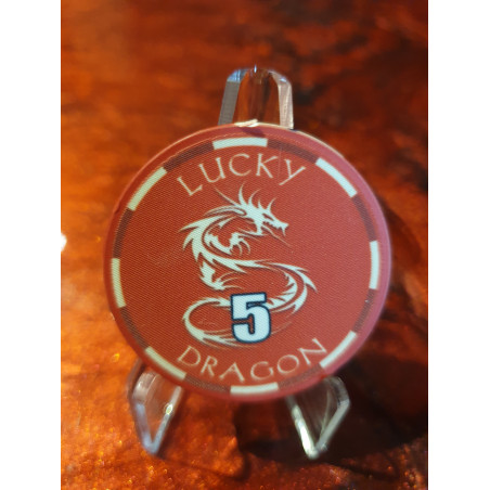 jeton ceramique lucky dragon