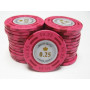 25 Jetons MONTE CARLO DOLLAR ROSE 0.25