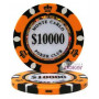 25 Jetons NEW MONTE CARLO GOLD ORANGE 10000