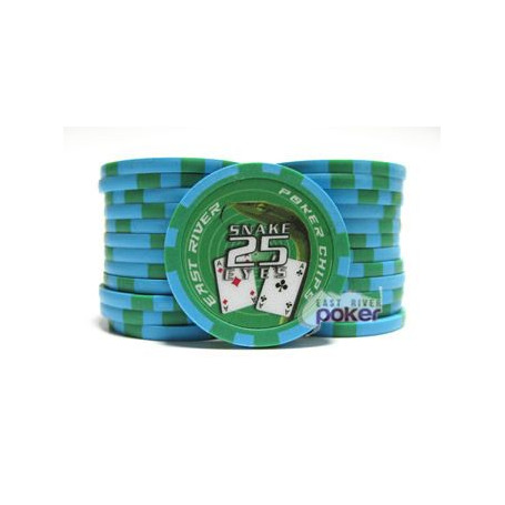 25 Jetons SHIFT SNAKE BLUE - VERT 25